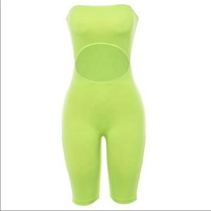 Neon jumpsuit ,romper bodysuit